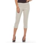 Petite Apt. 9 Brynn Capri Pants, Women's, Size: 4 Petite, Lt Brown