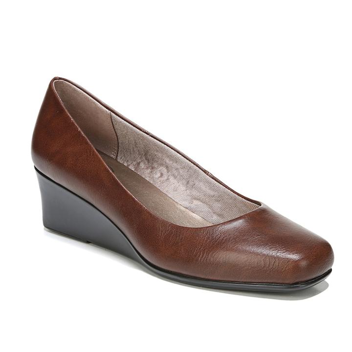 Lifestride Gather Women's Wedges, Size: Medium (9.5), Dark Brown