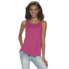 Juniors' Mudd&reg; Racerback Tank Top, Teens, Size: Small, Med Red