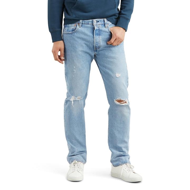 Men's Levi's&reg; 501&reg; Original Fit Stretch Jeans, Size: 31x30, Dark Blue