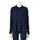 Women's Juicy Couture Ribbed Mockneck Sweater, Size: Xs, Blue