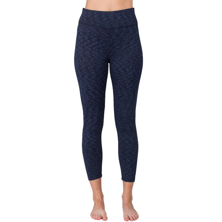 Women's Spalding Cascade Jacquard High-waisted Ankle Leggings, Size: Small, Blue