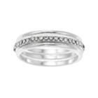 Lc Lauren Conrad Simulated Crystal Midi Ring Set, Women's, Size: 3, Silver