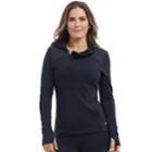 Women's Marika Luminous Thumb Hole Hoodie, Size: Xl, Black