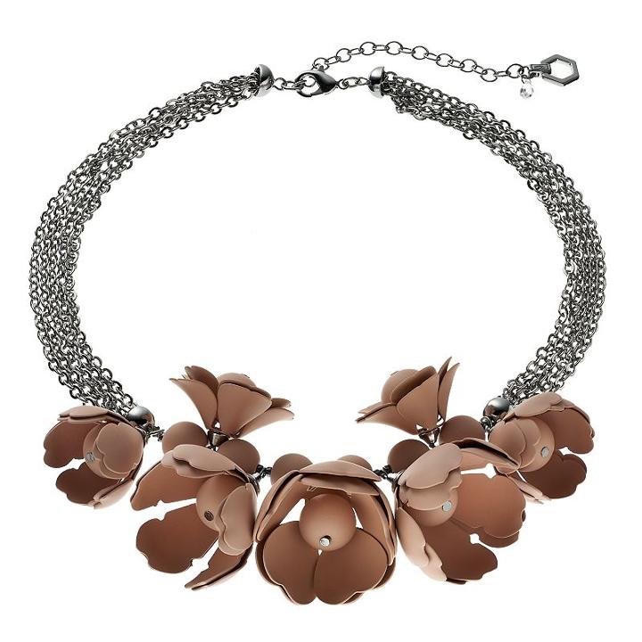 Simply Vera Vera Wang Multi Strand Pink Floral Statement Necklace, Women's