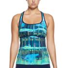 Women's Nike Electrify Racerback Tankini Top, Size: Small, Blue Other
