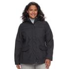 Plus Size Weathercast Hooded Soft Shell Rain Jacket, Women's, Size: 2xl, Grey