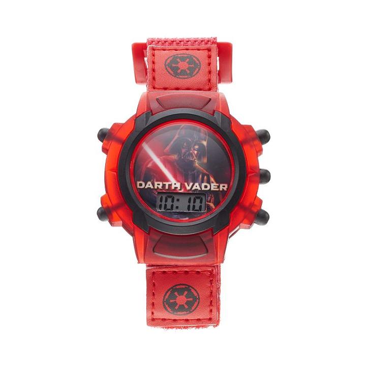 Star Wars Darth Vader Boy's Digital Light-up Watch, Red