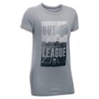 Girls 7-16 Under Armour Out Of Your League Graphic Tee, Size: Small, Med Grey