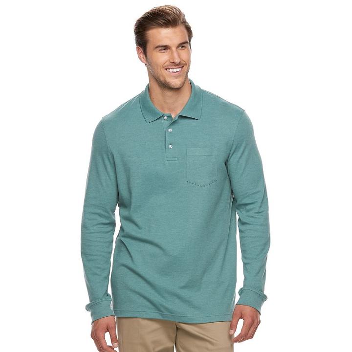Big & Tall Croft & Barrow&reg; Classic-fit Stretch Interlock Polo, Men's, Size: 3xb, Lt Green