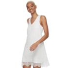 Juniors' Three Pink Hearts Lace Shift Dress, Teens, Size: Large, Natural