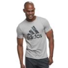 Men's Adidas Camouflage Logo Tee, Size: Small, Med Grey