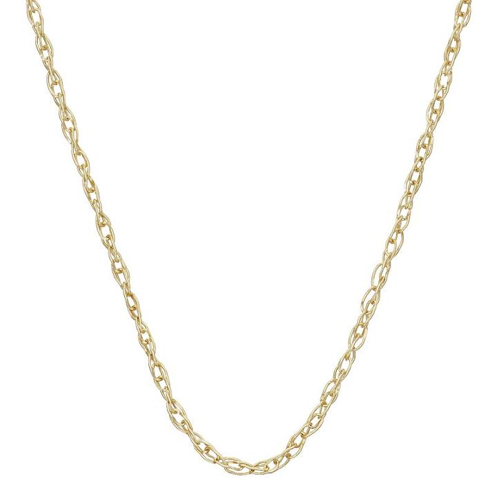14k Gold Cable Chain Necklace - 18 In, Women's, Size: 18, Yellow