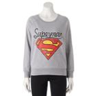 Juniors' Dc Comics Superman Graphic Sweatshirt, Girl's, Size: Small, Grey Other