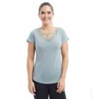 Women's Balance Collection Abby Strappy V-neck Tee, Size: Medium, Med Green