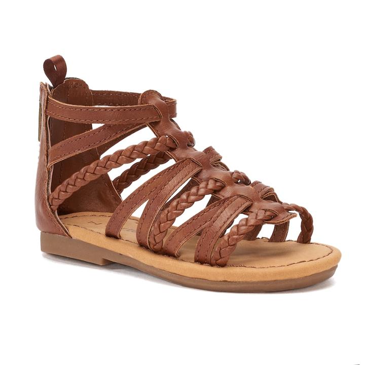Carter's Smile 2 Toddler Girls' Gladiator Sandals, Size: 6 T, Brown