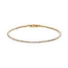 Duchess Of Dazzle Crystal 14k Gold-plated Bracelet, Women's, White
