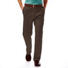 Big & Tall Haggar&reg; Work To Weekend&reg; Classic-fit Flat-front Expandable Waist Pants, Men's, Size: 46x32, Brown Oth