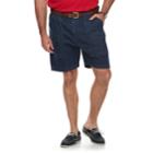 Big & Tall Croft & Barrow&reg; Relaxed-fit Side-elastic Twill Cargo Shorts, Men's, Size: 46, Dark Blue