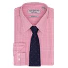 Men's Nick Graham Everywhere Modern-fit Dress Shirt And Tie Boxed Set, Size: L-34/35, Pink