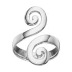 Primrose Sterling Silver Scroll Ring, Women's, Size: 7, Grey