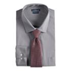 Men's Croft & Barrow&reg; Classic-fit Striped Dress Shirt And Patterned Tie, Size: Xl-36/37, Med Grey