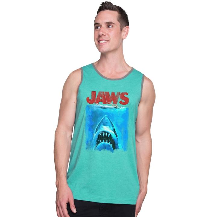 Men's Jaws Tank, Size: Small, Green