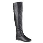 Journee Collection Loft Women's Knee-high Riding Boots, Girl's, Size: 6 Wc, Black