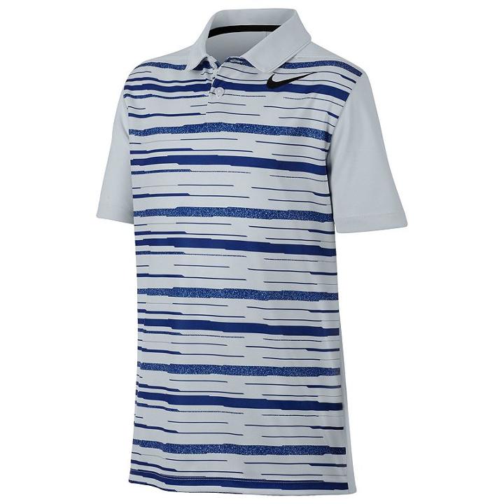Boys 8-20 Nike Striped Golf Polo, Boy's, Size: Large, Silver