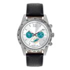 Men's Game Time Miami Dolphins Letterman Watch, Black