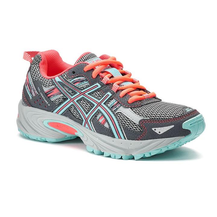 Asics Gel-venture 5 Grade School Girls' Trail Running Shoes, Size: 6, Grey Other