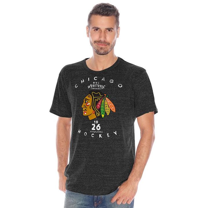 Men's Chicago Blackhawks Championship Tee, Size: Large, Black