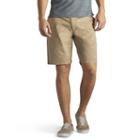 Men's Lee Walker Flat-front Shorts, Size: 32, Lt Brown