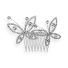 Crystal Allure Butterfly Hair Comb, Women's, White