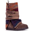Muk Luks Nevia Women's Fold-over Midcalf Boots, Size: 8, Med Beige