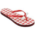 Women's North Carolina State Wolfpack Bow Flip-flops, Size: Medium, Red