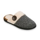 Women's Dearfoams Textured Knit Closed Toe Scuff Slippers, Size: Small, Grey Other
