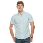 Men's Urban Pipeline&reg; Awesomely Soft Button-down Shirt, Size: Medium, Turquoise/blue (turq/aqua)