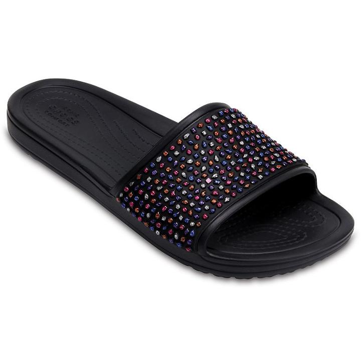 Crocs Sloane Embellished Women's Slide Sandals, Size: 10, Grey Other