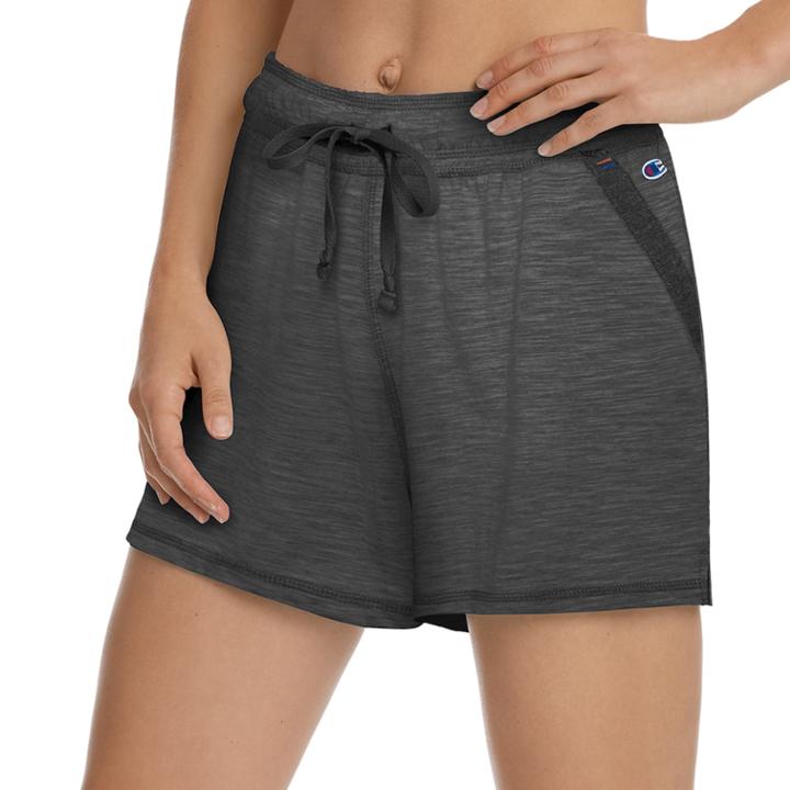 Women's Champion Heathered Jersey Shorts, Size: Xl, Orange
