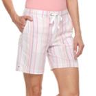 Women's Croft & Barrow&reg; Pull-on Sheeting Shorts, Size: Xs, Med Pink