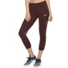 Women's Nike Sprinter Running Midrise Capri Leggings, Size: Xl, Dark Pink