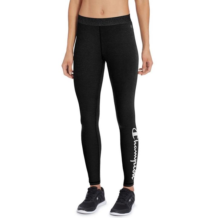 Women's Champion Everyday Graphic Leggings, Size: Medium, Black