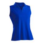 Nancy Lopez Luster Sleeveless Golf Polo - Women's, Size: Medium, Blue