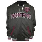 Men's Franchise Club Texas A & M Aggies Power Play Reversible Hooded Jacket, Size: Medium, Grey