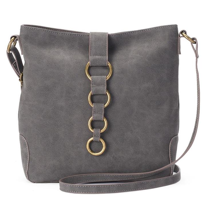 Sonoma Goods For Life&trade; Ellie Ring Crossbody Bag, Women's, Grey