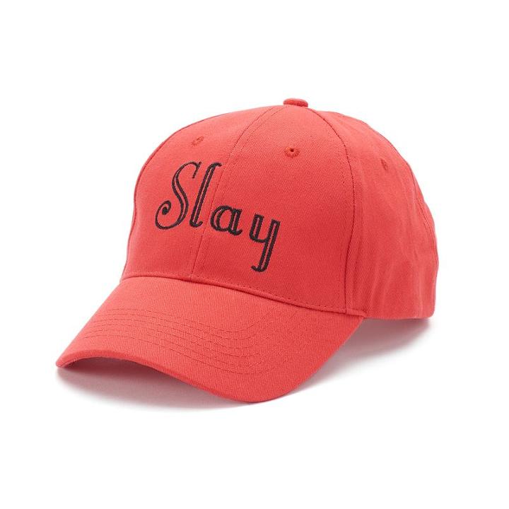Madden Nyc Women's Slay Twill Baseball Cap, Red
