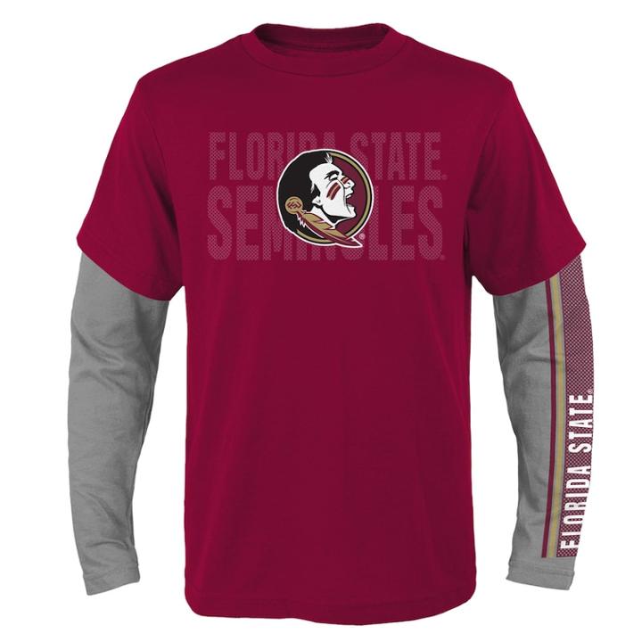 Boys 8-20 Florida State Seminoles Playmaker Tee Set, Size: M 10-12, Red