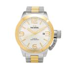 Tw Steel Men's Canteen Stainless Steel & 14k Gold Over Stainless Steel Watch - Cb32, Multicolor