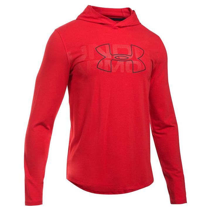 Men's Under Armour Stretch Hoodie, Size: Large, Red
